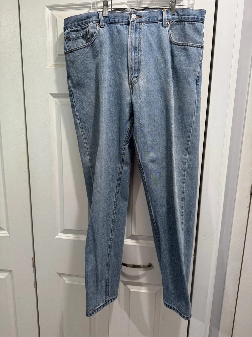 Levi's 505 Light Blue Straight Leg Jeans 42x32